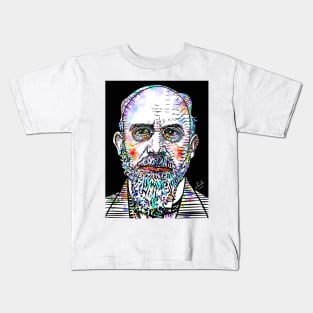 ERIK SATIE watercolor and ink portrait Kids T-Shirt